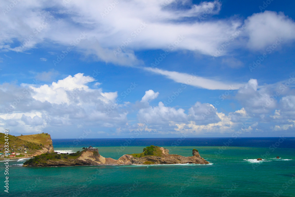 Saint Lucia Dennery Bay Landscape