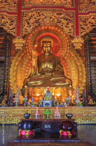 Buddha statue in Bai Dinh pagoda 