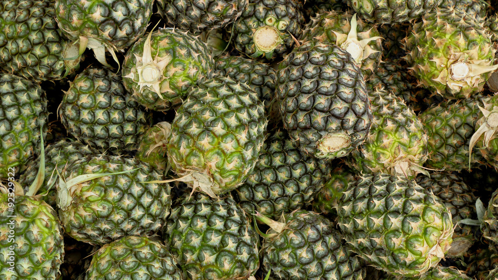 Fototapeta premium A pile of pineapples