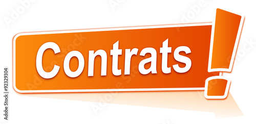 contrats sur étiquette orange