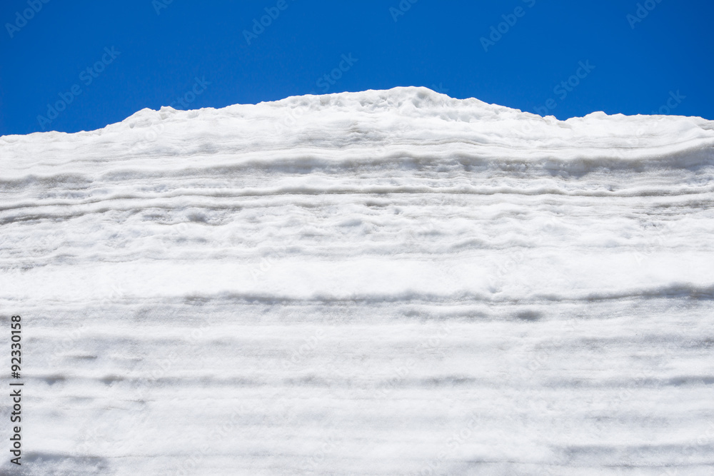 Fototapeta premium Snow wall at Tateyama Kurobe Alpine Route, Japan destination travel