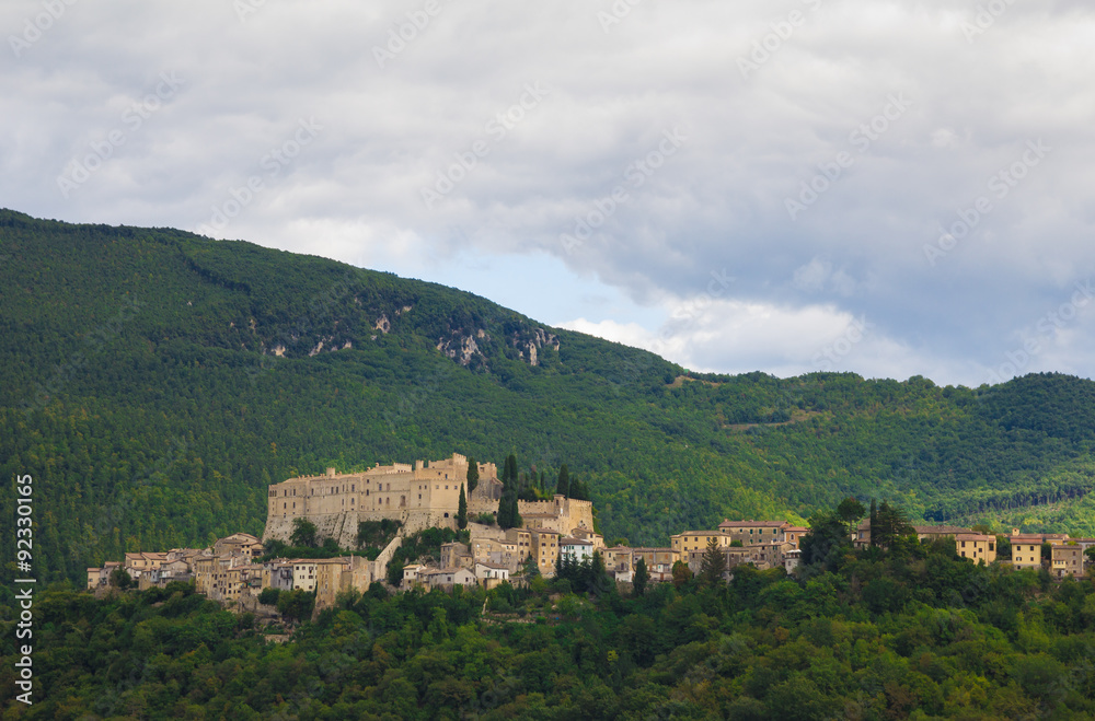 Foto panoramica di Rocca Sinibalda