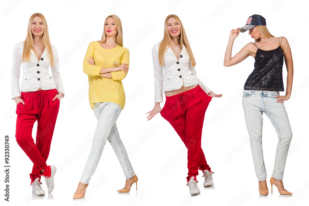 Obraz premium Set of photos in fashion concept
