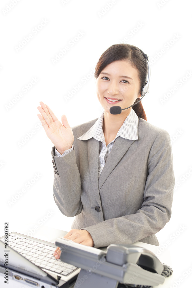 笑顔のオペレーター