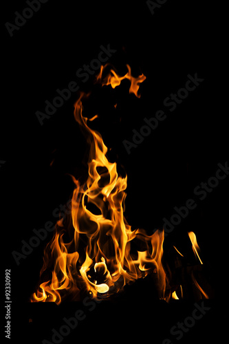 Ogień płonie tło