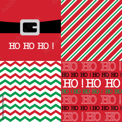 Chevron and stripes with Santa belt illustration design. EPS 10 and hi-res jpg included 