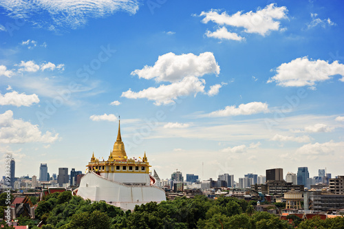 The Golden Mount at Wat Saket, A Landmarks of Bangkok THAILAND © joesayhello