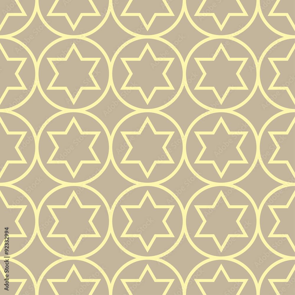 Abstract seamless patterns in Islamic style. Abstract seamless patterns in Islamic style.