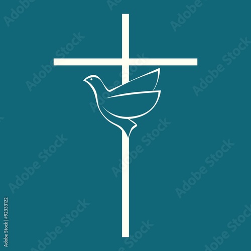 Cross and dove