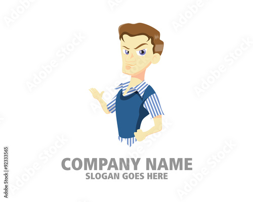 Businessman CEO human cartoon character