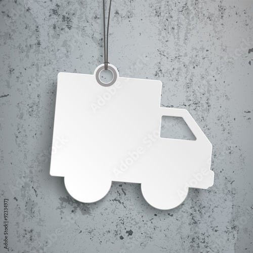 Shipping Paper Car Price Sticker Concrete