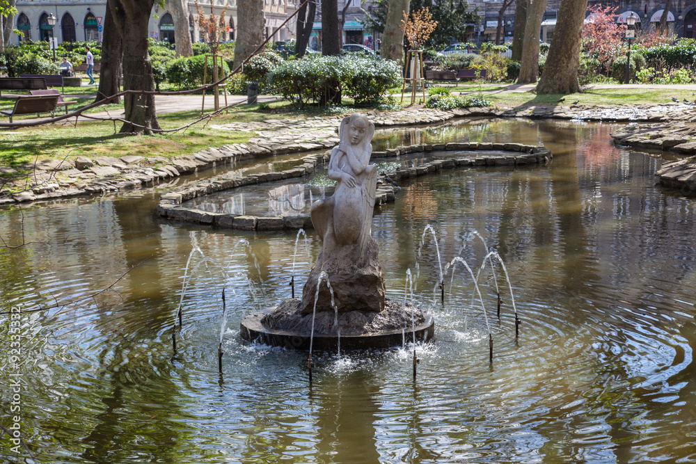 Naklejka premium Public garden in Trieste