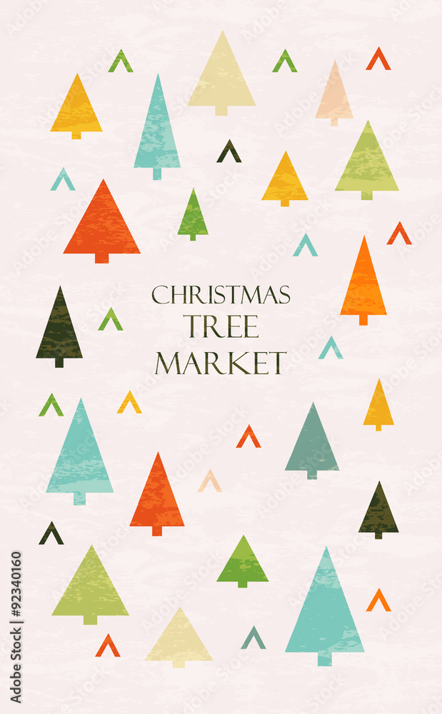 Christmas tree market lettering Christmas tree market lettering