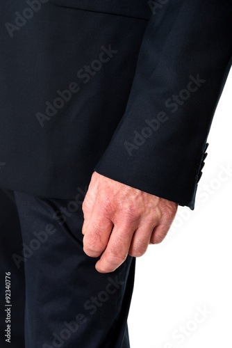 Close up on businessman hand 