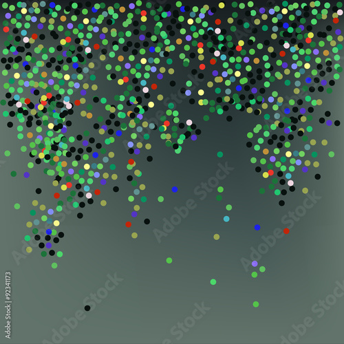 Confetti, New Year's celebration - vector background