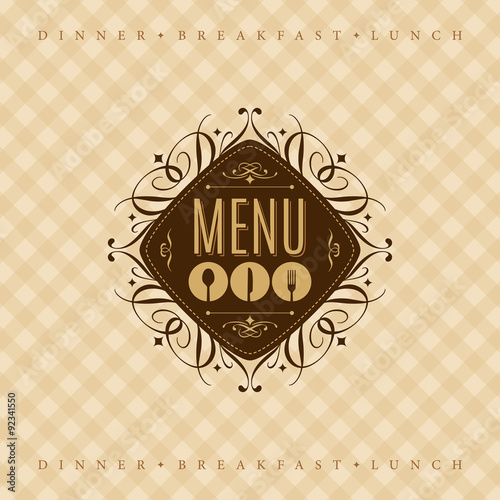 Restaurant menu design - Illustration
