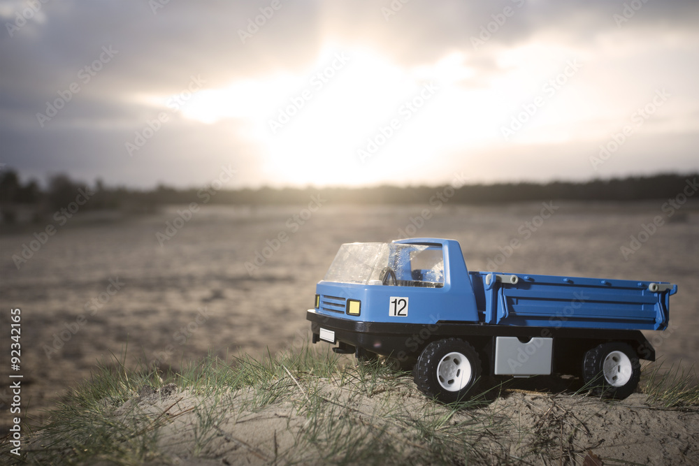 Abandoned toy truck