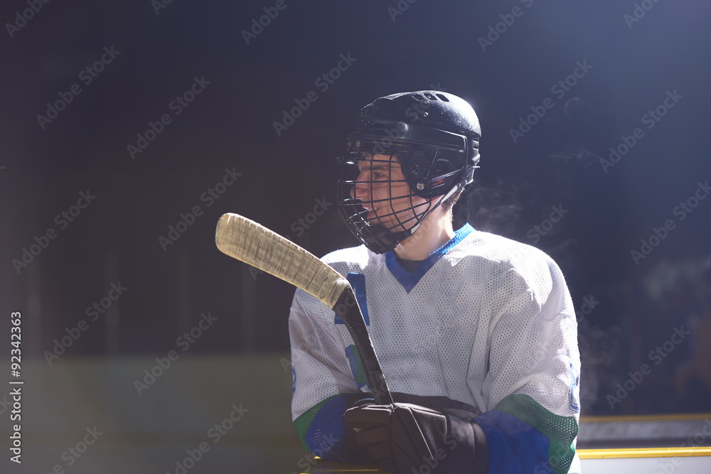 Obraz premium ice hockey player portrait