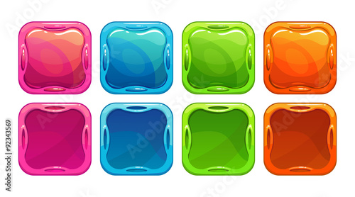 Fancy vector colorful bright buttons