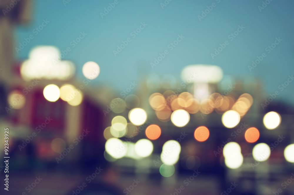 abstract image of blurred night city background with circle lights abstract image of blurred night city background with circle lights