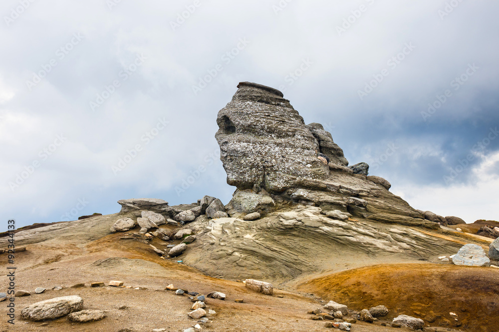 The Sphinx - Geomorphologic rocky structures in Bucegi Mountains, Romania