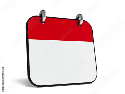 Icon calendar isometry