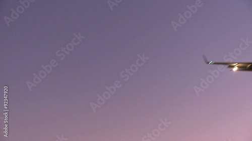 Passenger jet on final approach