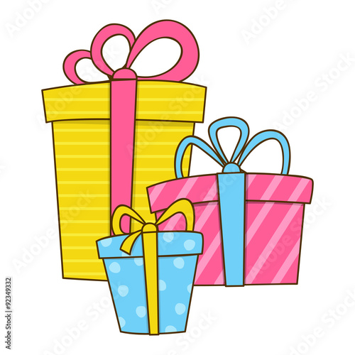 Doodle gift boxes for Your design 