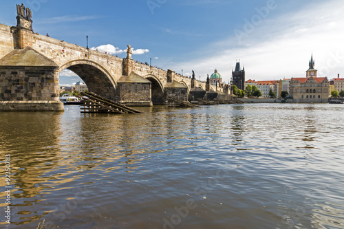 Wallpaper Mural Famous Charles Bridge over river Vltava, Prague, Czech Republic Torontodigital.ca