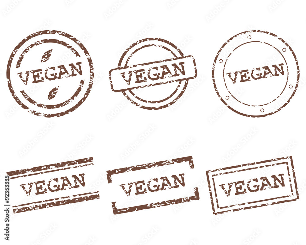 Fototapeta premium Vegan Stempel