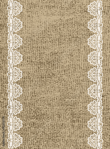 lace and sacking