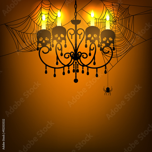  chandelier and spiderweb