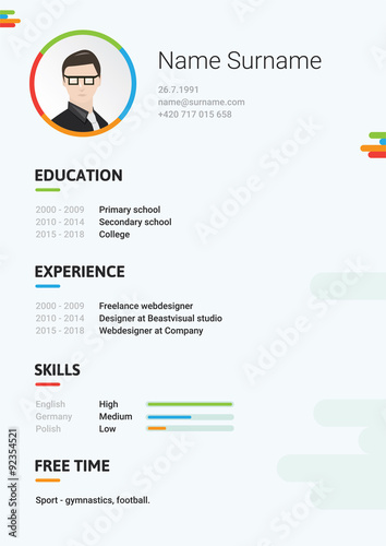 Vector dark cv, resume, curriculum viate template. Modern and creative CV, it's good for you!