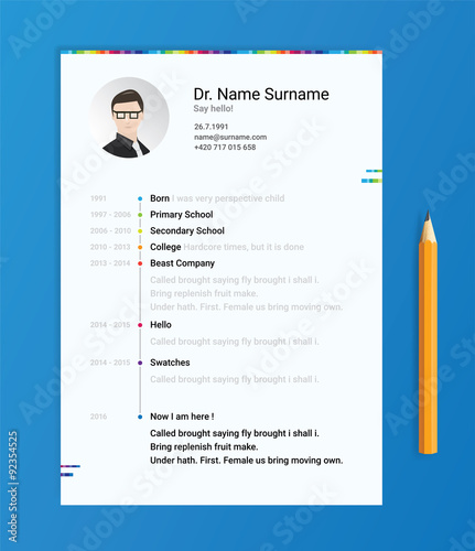 Vector dark cv, resume, curriculum viate template. Modern and creative CV, it's good for you!