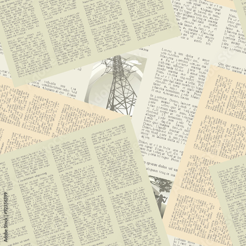 newspaper pattern seamless