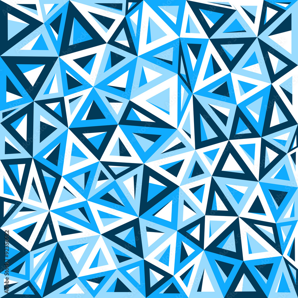 Abstract blue triangle background Abstract blue triangle background