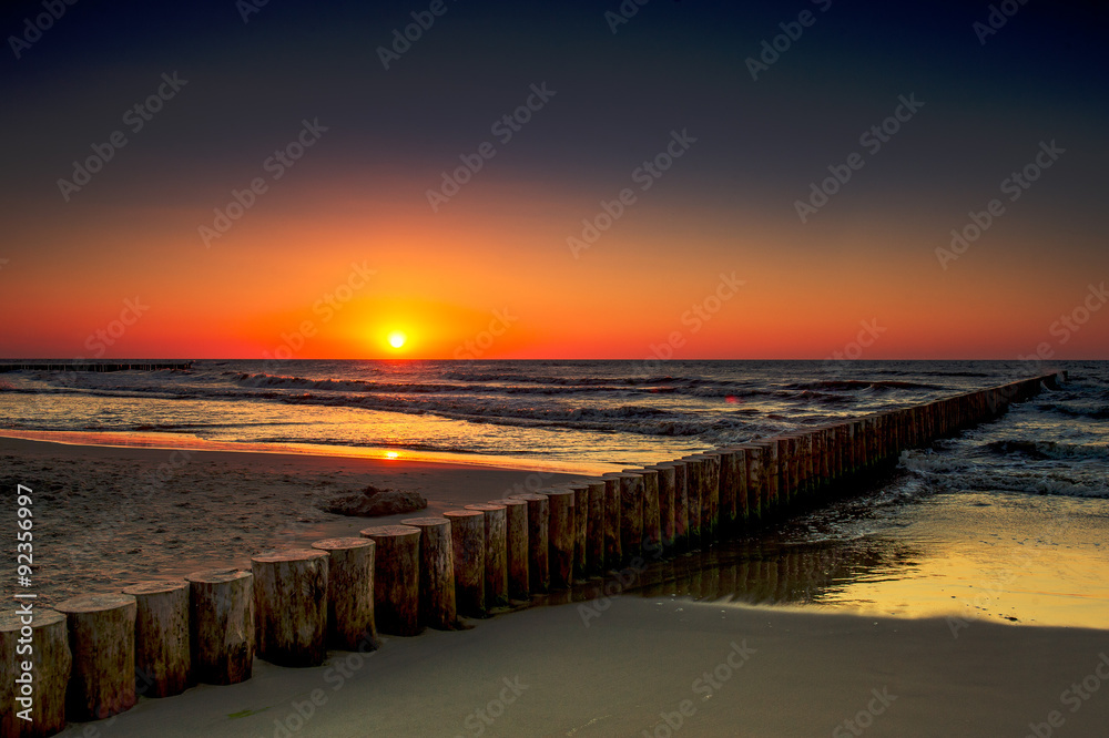 Sunset at Baltic Sea