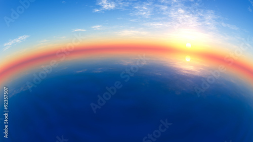 sunset panorama