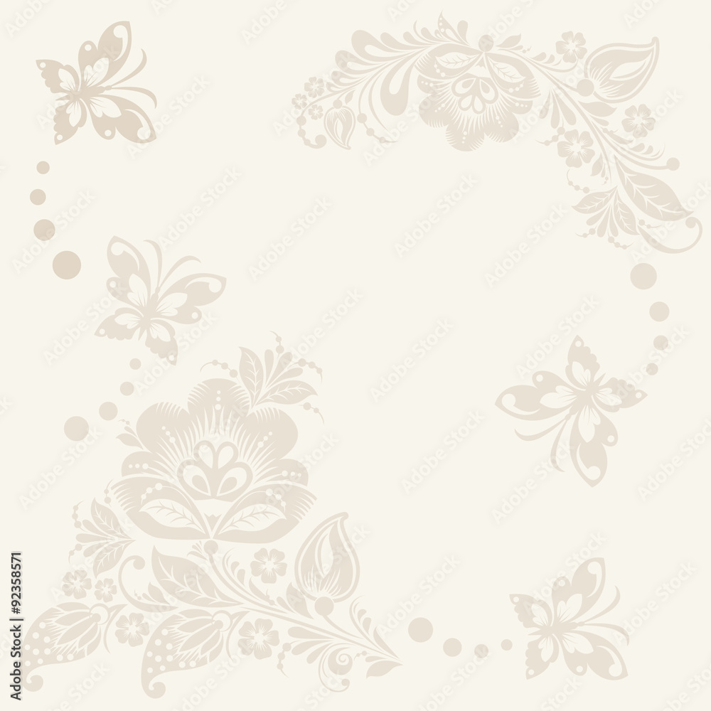 Obraz premium Vector floral rustic wedding cards, beautiful design.