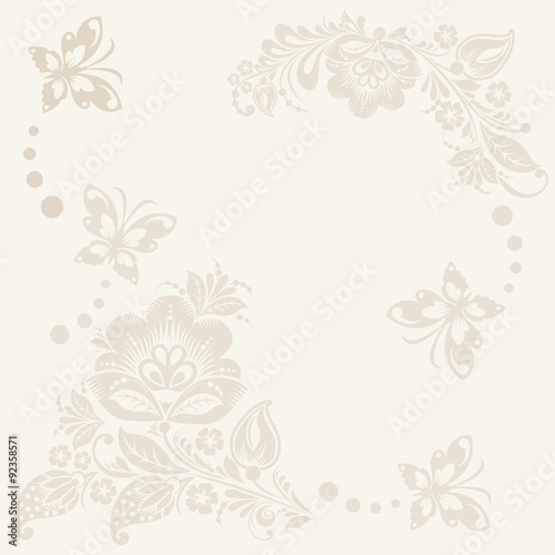 Vector floral rustic wedding cards, beautiful design.