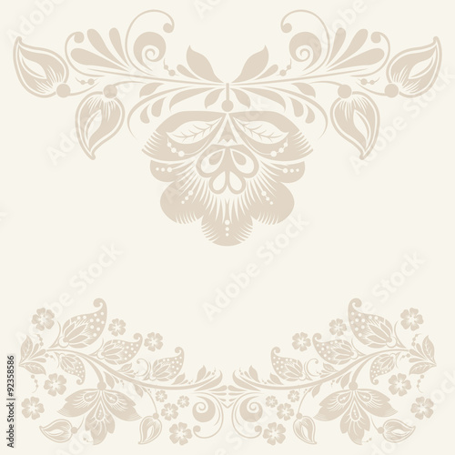Vector Vintage background with roses