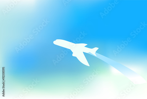 clean air travel background design vector