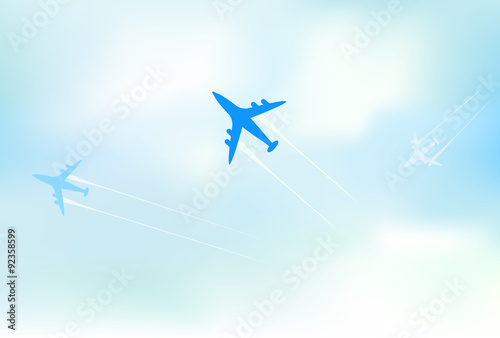 clean air travel background design vector
