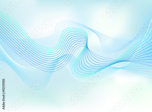 abstract flowing water wave vector background design element