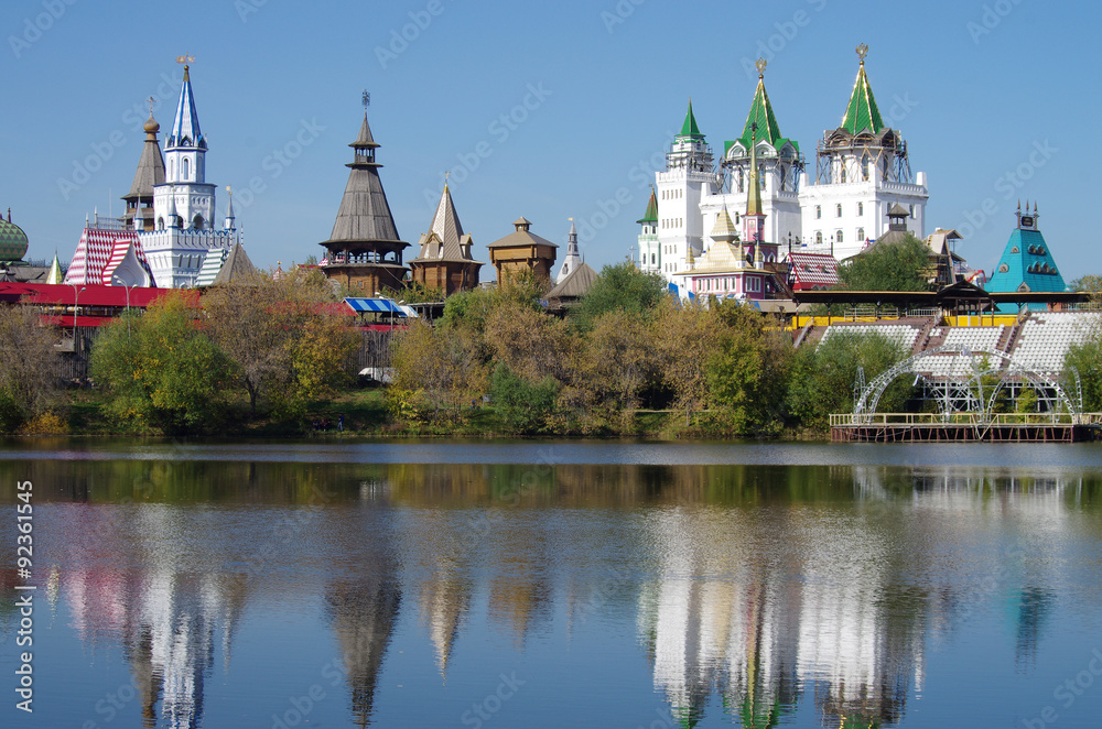 MOSCOW, RUSSIA - September 23, 2015: The Kremlin in Izmaylovo MOSCOW, RUSSIA - September 23, 2015: The Kremlin in Izmaylovo