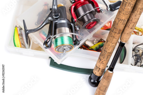 fishing tackles, fishing lure and fishing bait