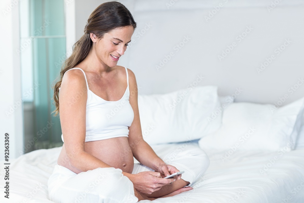 Happy woman text messaging Happy woman text messaging