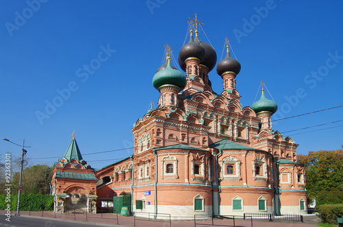 MOSCOW, RUSSIA - September 25, 2015: Holy Trinity Church in the Ostankino region © Natalia Sidorova