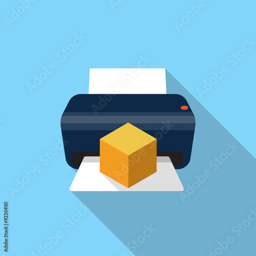 Vector 3D printer icon