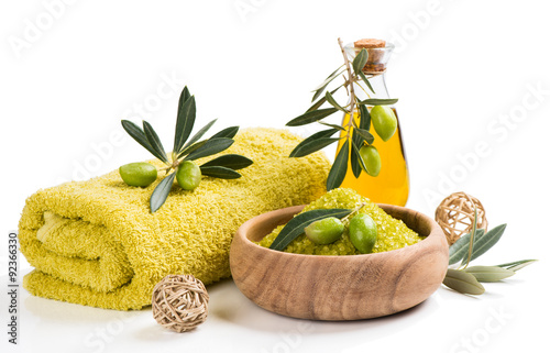 Spa olive setting